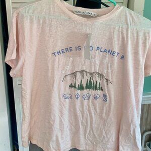 ☀️ “There Is No Planet B” Pink Tshirt Women’s Size M‎